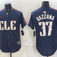Men's Cleveland Guardians Travis Bazzana #37 Navy City Connect Limited Player Jersey