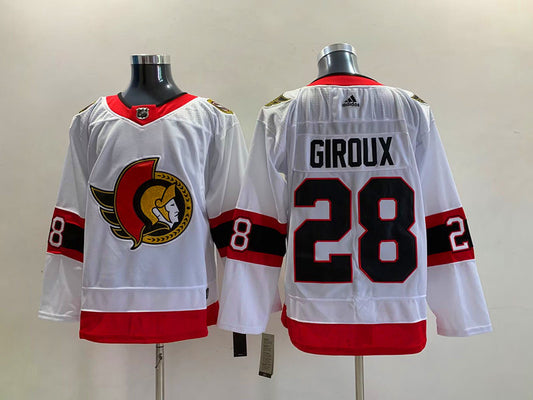 Men's Ottawa Senators Claude Giroux #28 White Player Game Jersey1