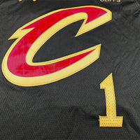 Men's Cleveland Cavaliers James Harden #1 Black Swingman Jersey - Statement Edition