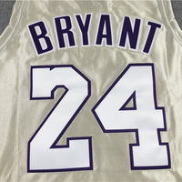 Men's Los Angeles Lakers Kobe Bryant Gold Hall of Fame Hardwood Classics Jersey1
