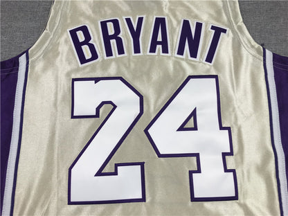 Men's Los Angeles Lakers Kobe Bryant Gold Hall of Fame Hardwood Classics Jersey1
