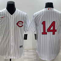Men's Cincinnati Reds Pete Rose #14 White 2022 MLB at Field of Dreams Game Authentic Player Jersey1