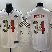 Men's Chicago Bears Walter Payton #34 White Game Team Jersey