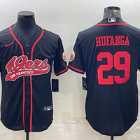 Men's San Francisco 49ers Talanoa Hufanga #29 Black Game Jersey1 Joint Edition