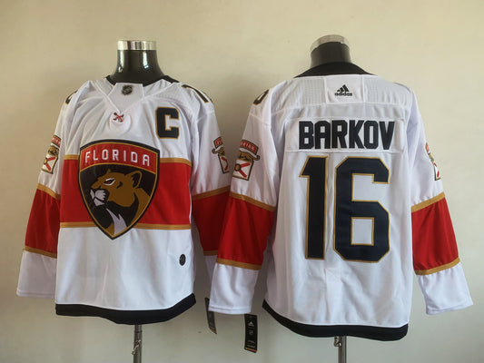 Men's Florida Panthers Aleksander Barkov #16 White Player Jersey1