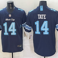 Men's Tennessee Titans Carnell Tate #14 Navy 2026 Rivalries Collection Game Jersey