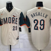 Men's Baltimore Orioles Samuel Basallo #29 Cream 2026 City Connect Stadium Jersey