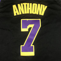 Men's Los Angeles Lakers Carmelo Anthony Black 2020/21 Swingman Player Jersey1