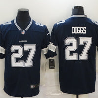 Men's Dallas Cowboys Trevon Diggs #27 Navy Game Player Jersey1
