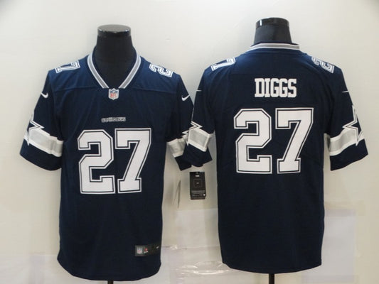 Men's Dallas Cowboys Trevon Diggs #27 Navy Game Player Jersey1