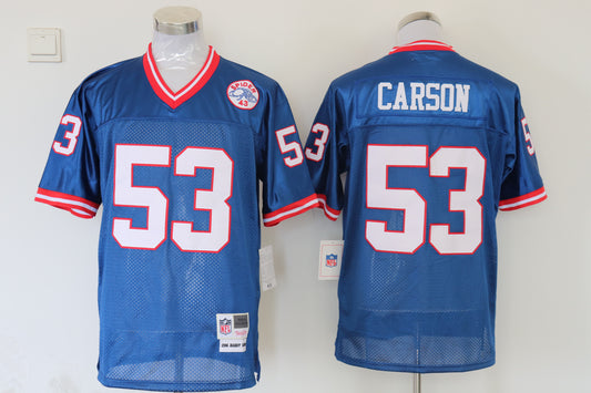 Men's New York Giants Harry Carson Mitchell & Ness Royal Legacy Replica Jersey1