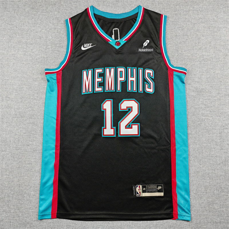 Men's Memphis Grizzlies Ja Morant #12 Black Swingman Jersey - Classic Edition