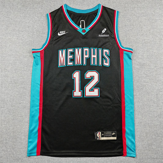 Men's Memphis Grizzlies Ja Morant #12 Black Swingman Jersey - Classic Edition