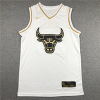 Men's Chicago Bulls Michael Jordan #23 White Classics Swingman Player Jersey1