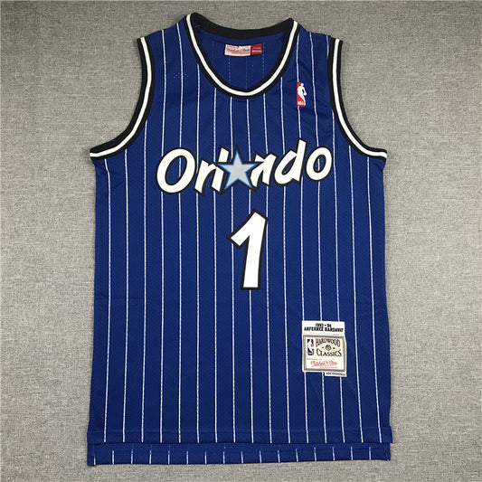 Men's Orlando Magic Penny Hardaway #1 Blue Hardwood Classics Swingman Jersey1