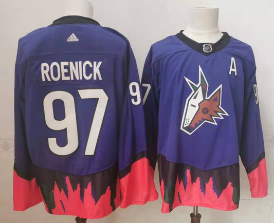 Men's Arizona Coyotes Jeremy Roenick #97 Blue Breakaway Player Jersey1