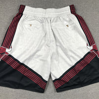 Men's Chicago Bulls White City Edition Basketball Shorts1