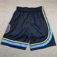 Men's Memphis Grizzlies Navy 2021/22 Icon Edition Basketball Shorts1