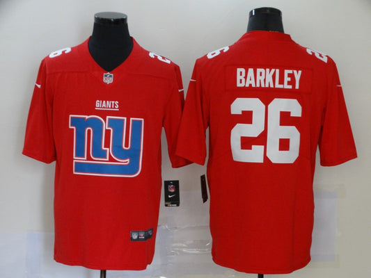 Men's New York Giants Saquon Barkley #26 Red Player Game Jersey1