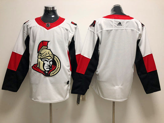 Men's Ottawa Senators White Away Breakaway Player Blank Jersey1