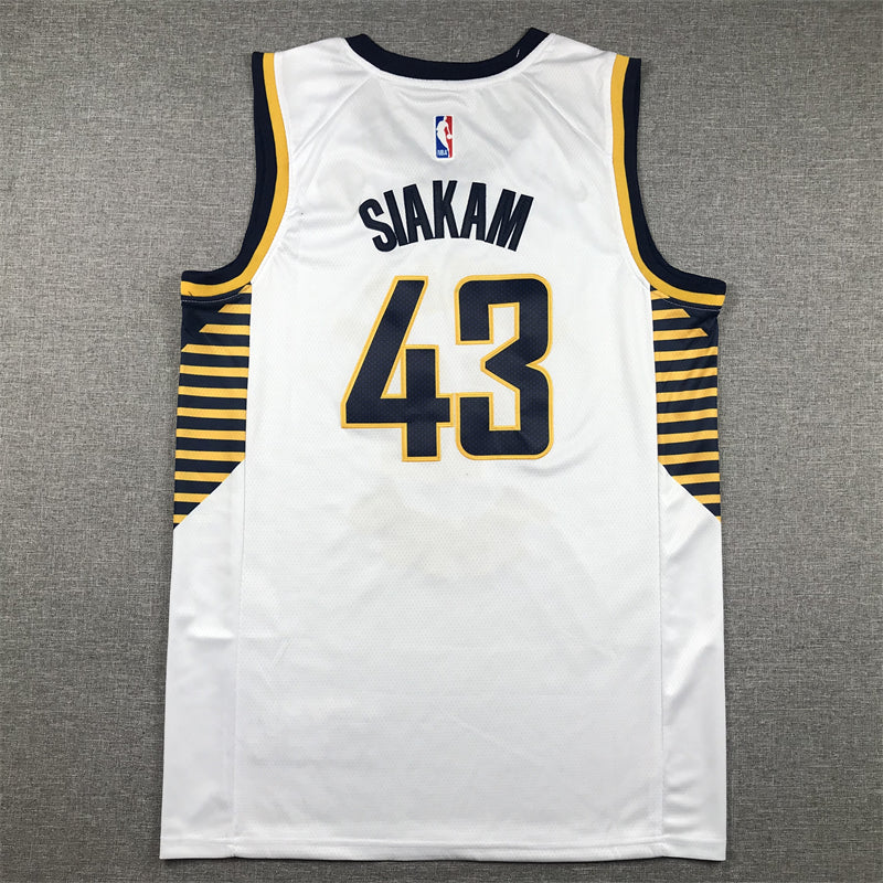Men's Indiana Pacers Pascal Siakam #43 White Swingman Jersey1 - Association Edition
