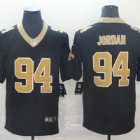 Men's New Orleans Saints Cameron Jordan #94 Black Game Jersey1