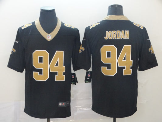 Men's New Orleans Saints Cameron Jordan #94 Black Game Jersey1