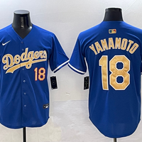 Men's Los Angeles Dodgers Yoshinobu Yamamoto #18 Royal 2025 Gold Collection Limited Jersey