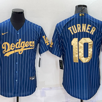 Men's Los Angeles Dodgers Justin Turner #10 Blue Player Jersey1