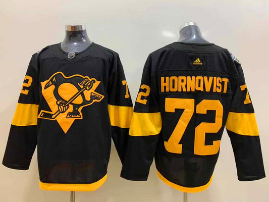 Men's Pittsburgh Penguins Patric Hornqvist #72 Black Player Jersey1
