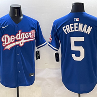 Men's Los Angeles Dodgers Freddie Freeman #5 Royal Player Jersey