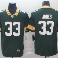 Men's Green Bay Packers Aaron Jones #33 Green Player Game Jersey1