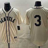 Men's Seattle Mariners JP Crawford #3 Cream Limited Player Jersey