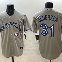 Men's Toronto Blue Jays Max Scherzer #31 Gray Player Jersey