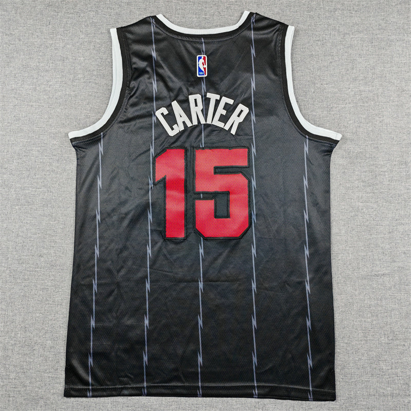 Men's Toronto Raptors Vince Carter #15 Black 2025/26 Swingman Jersey - City Edition