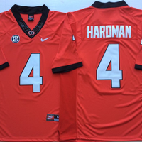 Men's Georgia Bulldogs Mecole Hardman Jr. #4 Red Player Game Jersey