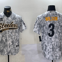 Men's Pittsburgh Steelers Russell Wilson #3 Arctic Camo Salute to Service Limited Jersey1