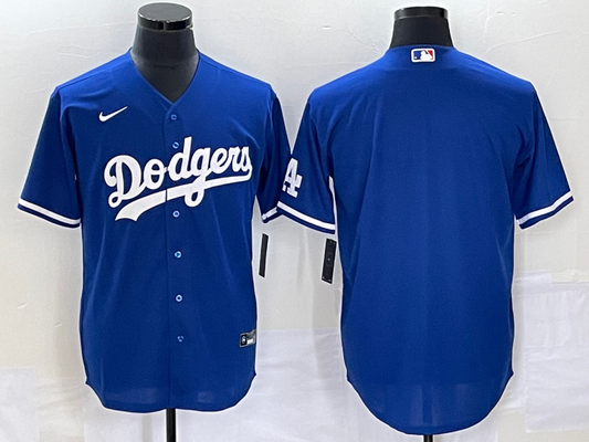 Men's Los Angeles Dodgers Royal Replica Blank Jersey1