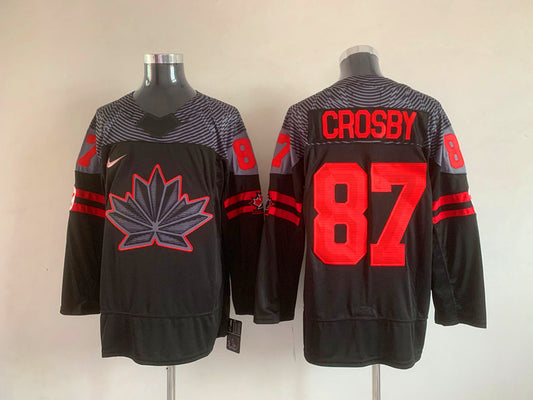 Men's Toronto Maple Leafs Sidney Crosby #87 Black Player Game Jersey1