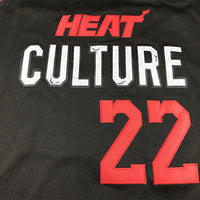 Men's Miami Heat Jimmy Butler #22 Black 2023/24 Swingman Jersey1 - City Edition