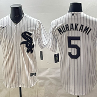 Men's Chicago White Sox Munetaka Murakami #5 White Home Replica Jersey