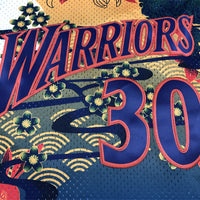 Men's Golden State Warriors Stephen Curry #30 Year of Rabbit Edition Hardwood Classics Swingman Jersey1