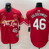 Men's St. Louis Cardinals Paul Goldschmidt #46 Red 2024 City Connect Limited Player Jersey1