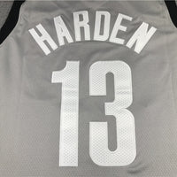Men's Brooklyn Nets James Harden Charcoal 2020/21 Fast Break Replica Jersey1