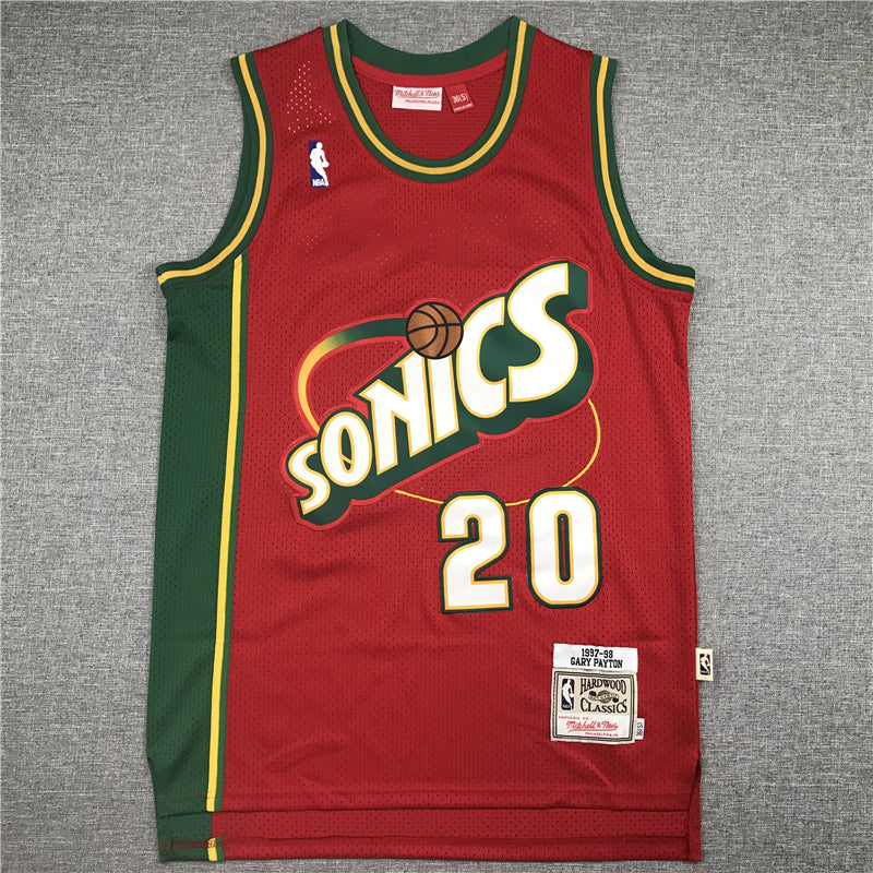 Gary Payton Seattle SuperSonics 1997-98 Hardwood Classics Swingman Jersey - JerseysFreak