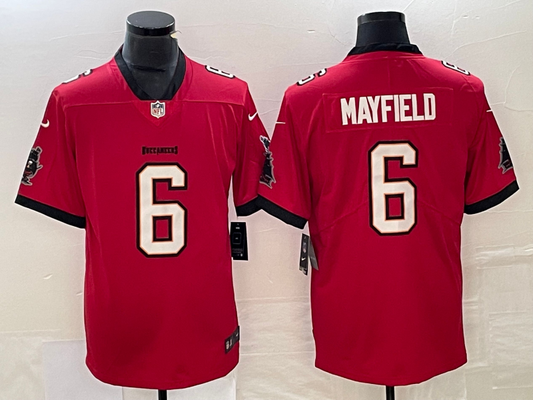 Men's Tampa Bay Buccaneers Baker Mayfield #6 Red Game Jersey1