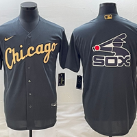 Men's Chicago White Sox Dark Gray Replica Player Jersey1