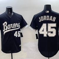 Men's Chicago White Sox Michael Jordan #45 Black Alternate Replica Team Jersey1