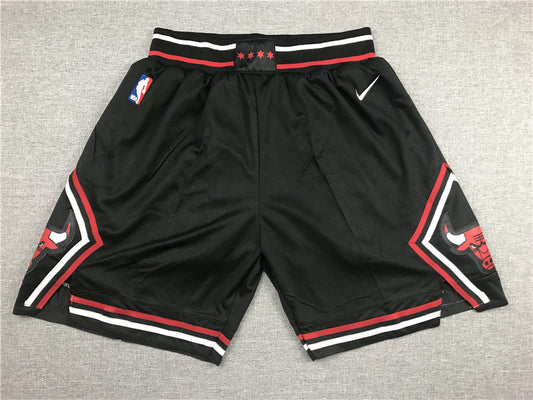 Men's Chicago Bulls Black Basketball Shorts1