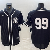 Men's New York Yankees Aaron Judge #99 Black Limited Name Jersey1